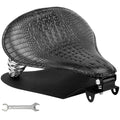Asiento Bobber Negro con Resortes Textura Cocodrilo Universal para Moto
