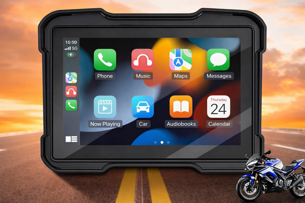GPS para Moto 5” Android Impermeable – Pantalla Táctil con Bluetooth