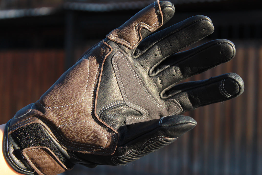 Guantes de Cuero Vintage para Moto Alpines Fox Café – Estilo Café Racer y Clásico