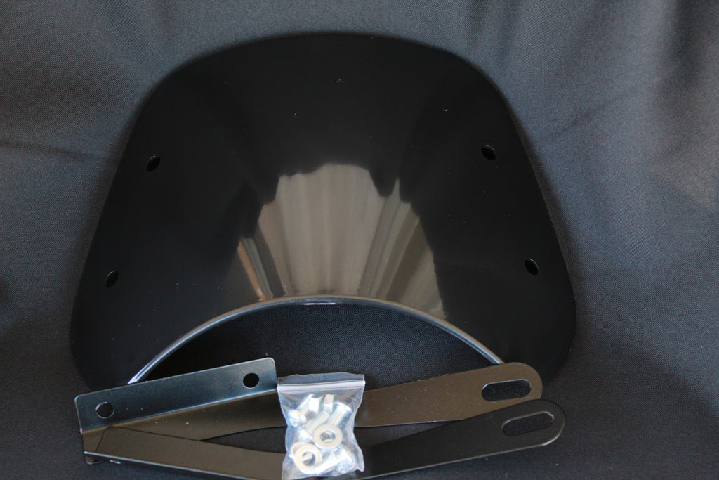 Parabrisas Moto Universal Negro Custom – Café Racer, Bobber y Scrambler