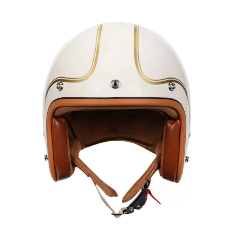 Casco Moto Vintage Jet 3/4 | Café Racer Bobber Custom