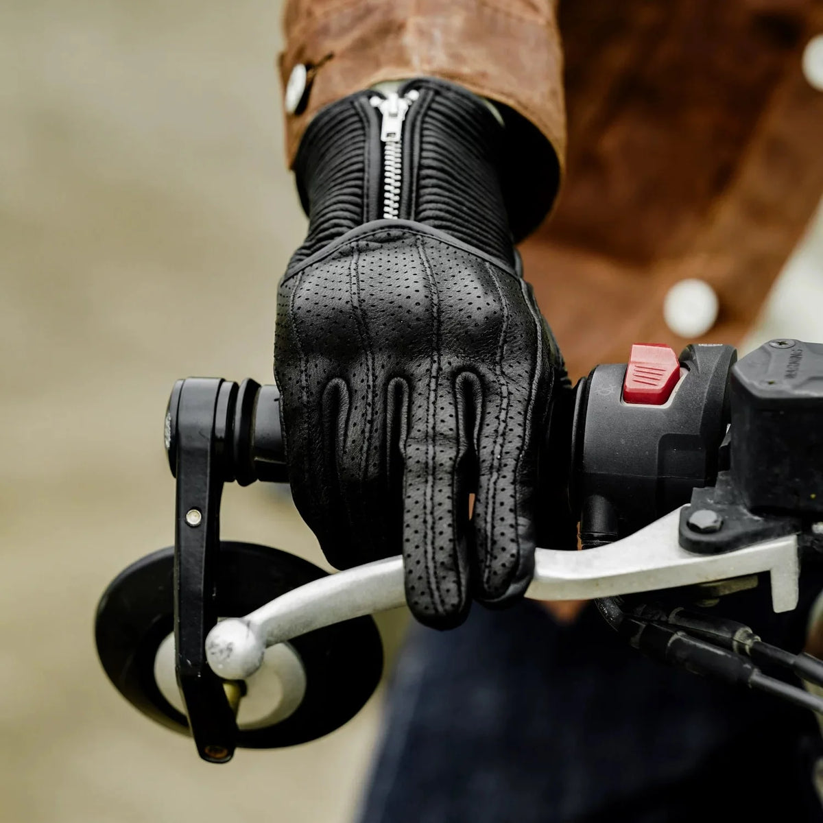Guantes Moto Cuero Vintage | Café Racer Bobber Custom