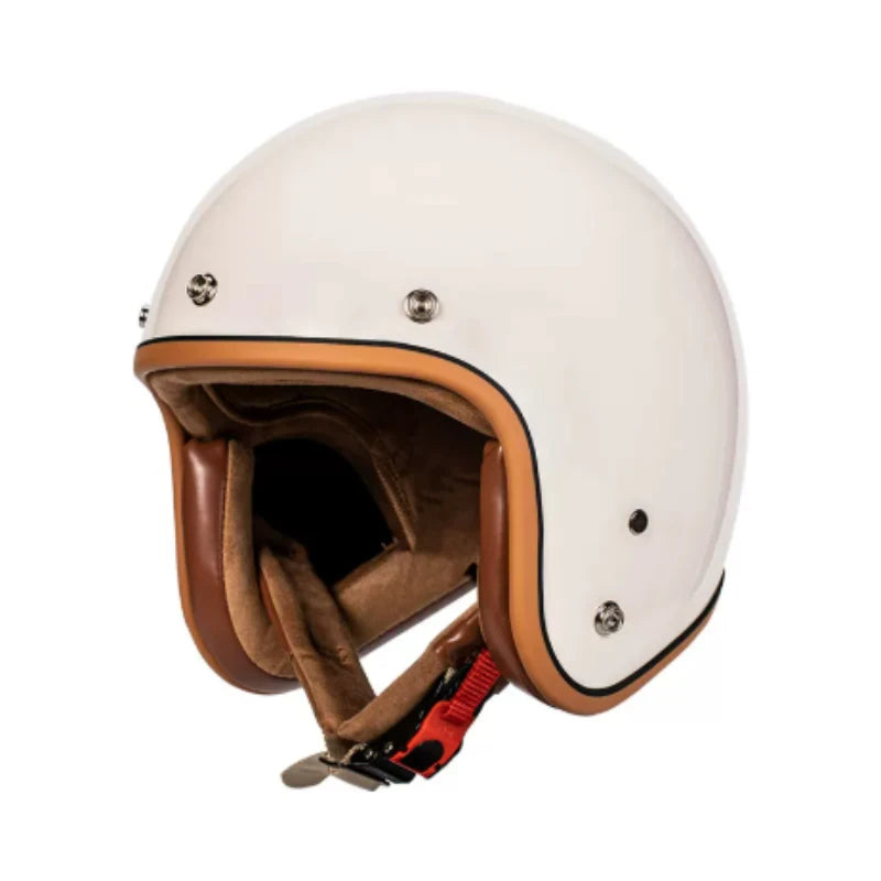 Casco Moto Vintage Jet 3/4 | Café Racer Bobber Custom