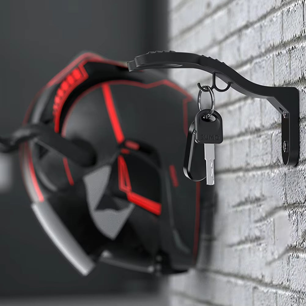 Soporte de Pared para Casco | Gancho ABS Negro