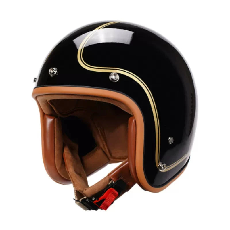 Casco Moto Vintage Jet 3/4 | Café Racer Bobber Custom
