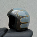 Casco Moto Jet Retro Vintage 3/4 Café Racer Bobber DOT
