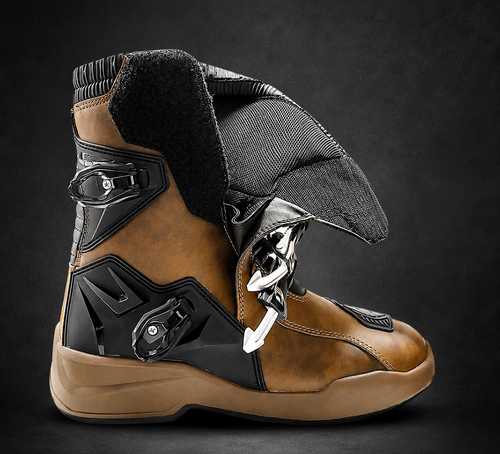 Botas de Moto SCOYCO Vintage de Cuero Impermeables | Protección Rider Touring y Adventure