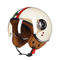 Casco Moto Retro Custom con Visor ABS | Estilo Café Racer Scrambler Chile