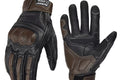 Guantes de Cuero Vintage para Moto Alpines Fox Café – Estilo Café Racer y Clásico