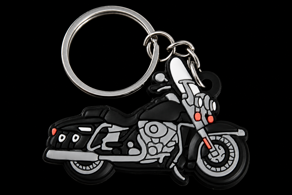 Llavero Moto Cruiser de Goma Premium | El Regalo Perfecto para Bikers y Motociclistas