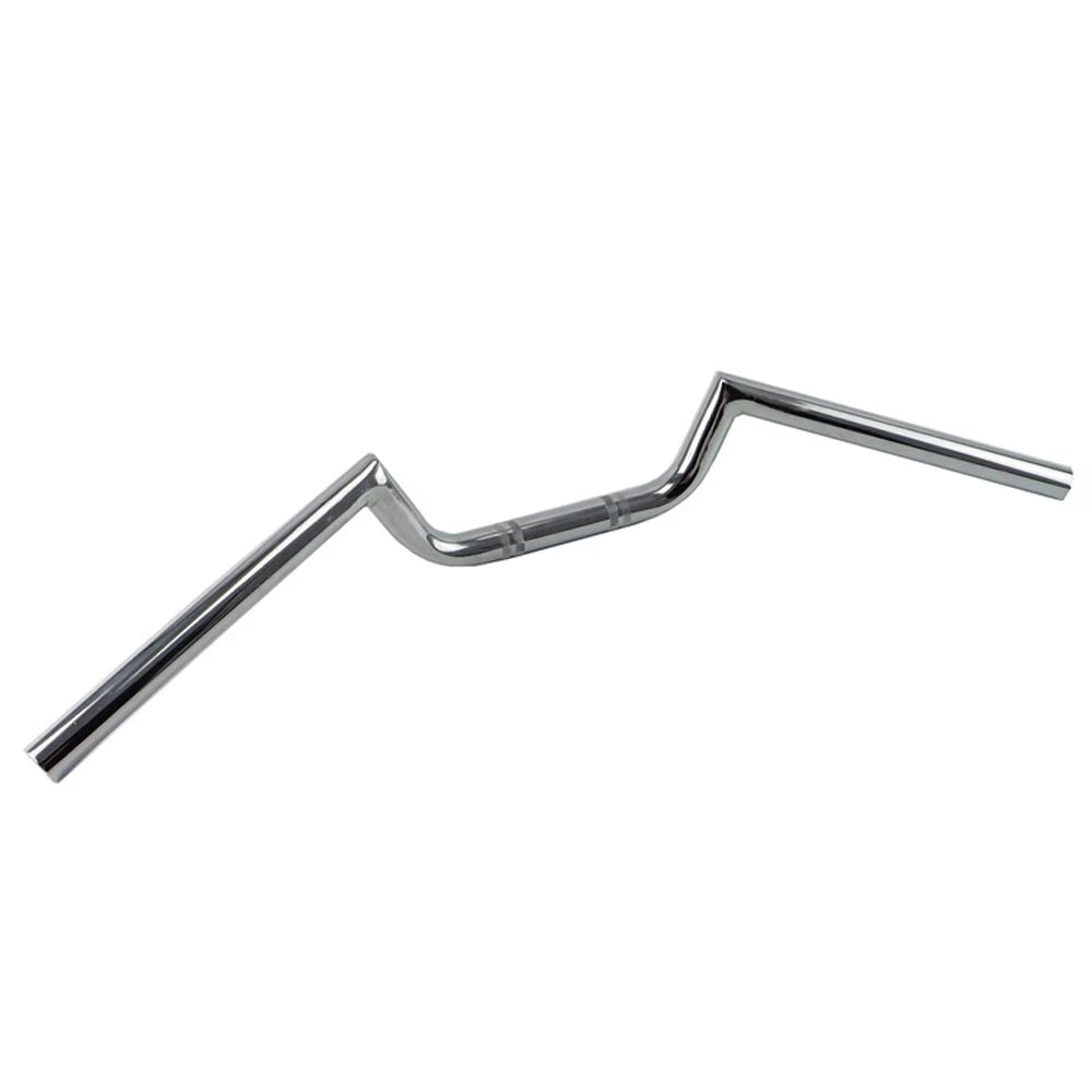 Manillar Clubman Cromado 22 mm para Moto Café Racer, Custom y Scrambler