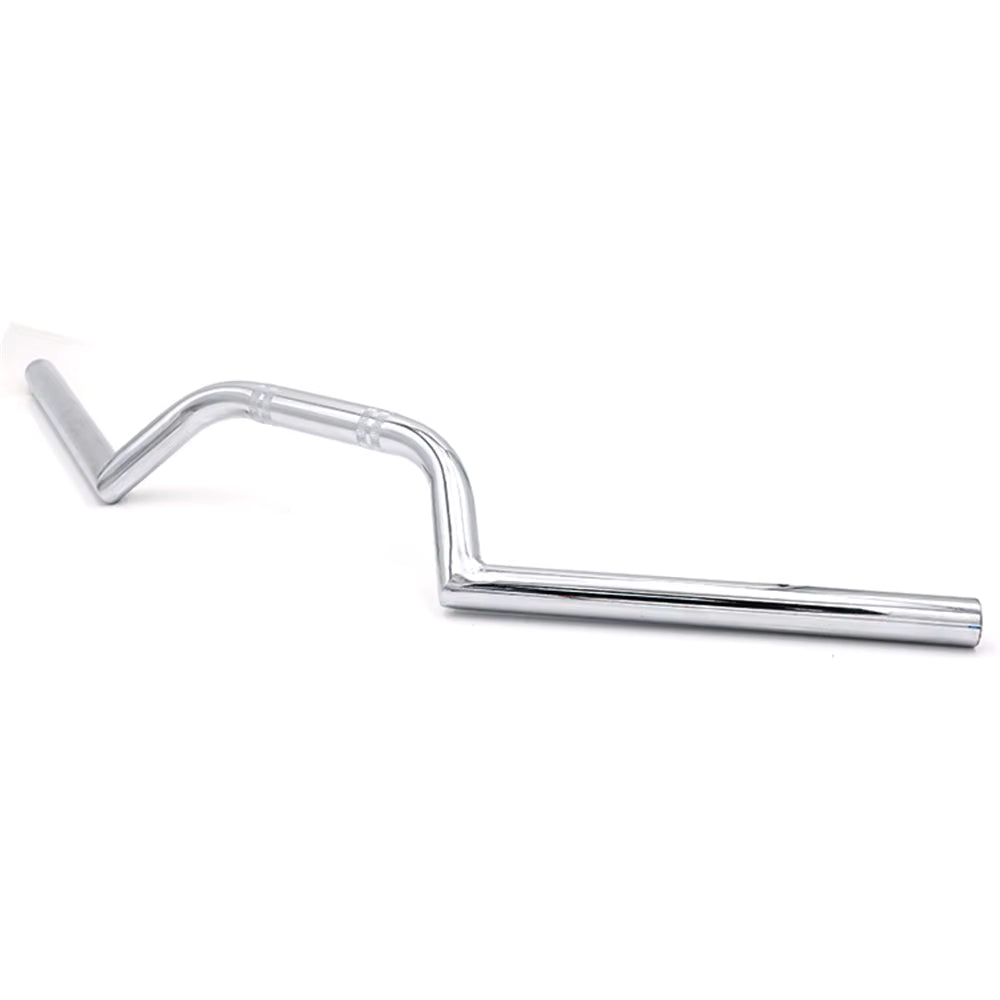 Manillar Clubman Cromado 22 mm para Moto Café Racer, Custom y Scrambler