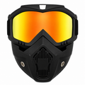 Gafas Moto Retro con Máscara Desmontable para Casco Café Racer, Scrambler y Motocross