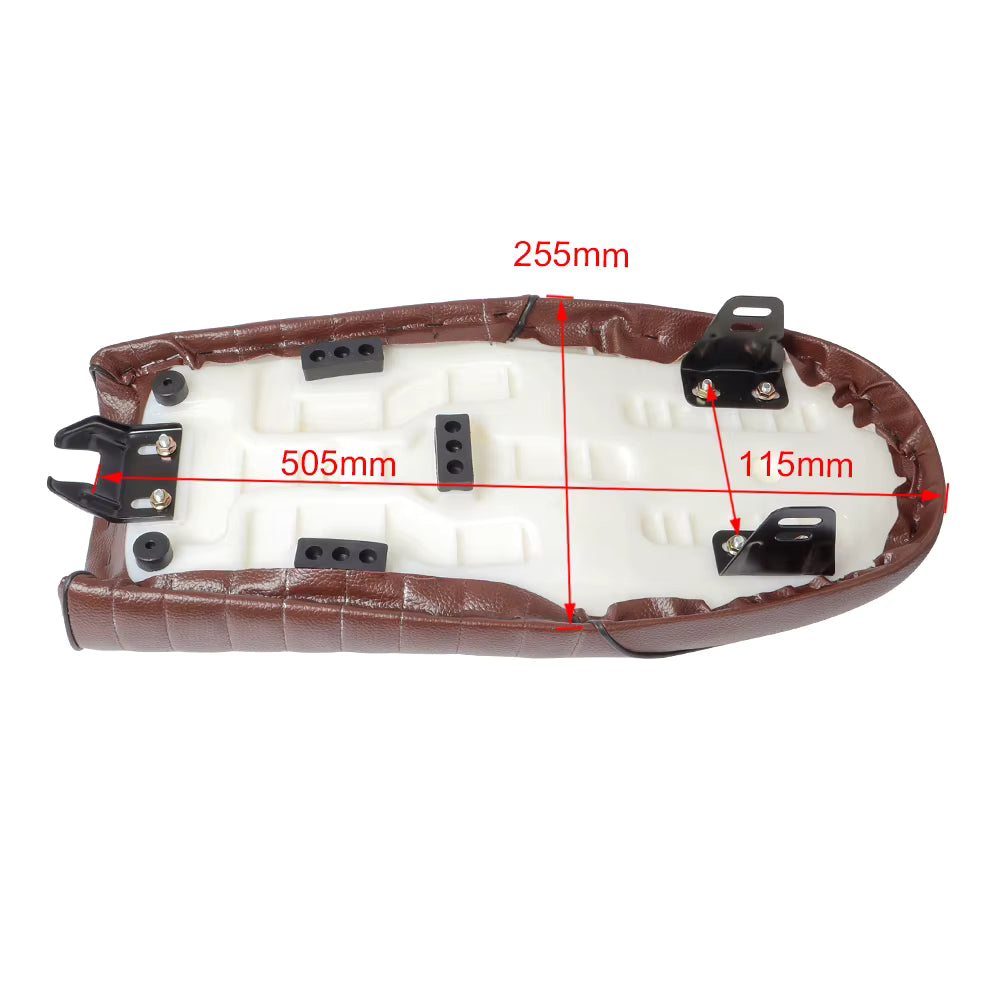 Asiento Individual Moto Bobber Negro | Solo Seat Vintage Custom