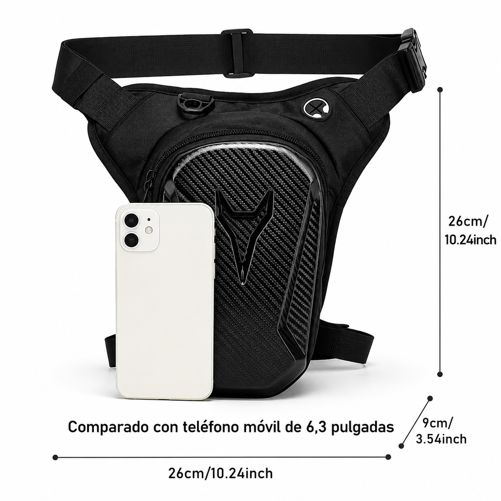 Muslera Impermeable para Moto Rígida | Bolsa de Pierna Táctica para Motociclistas