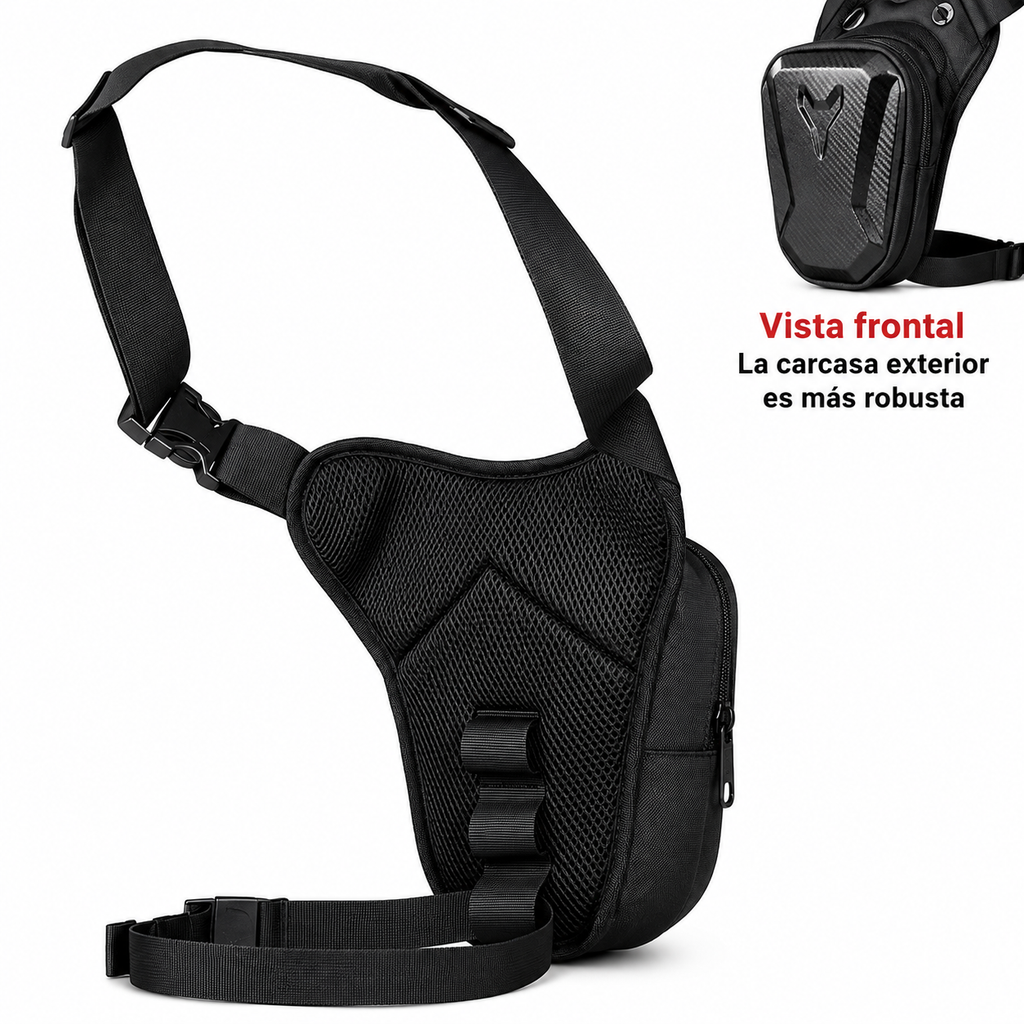 Muslera Impermeable para Moto Rígida | Bolsa de Pierna Táctica para Motociclistas
