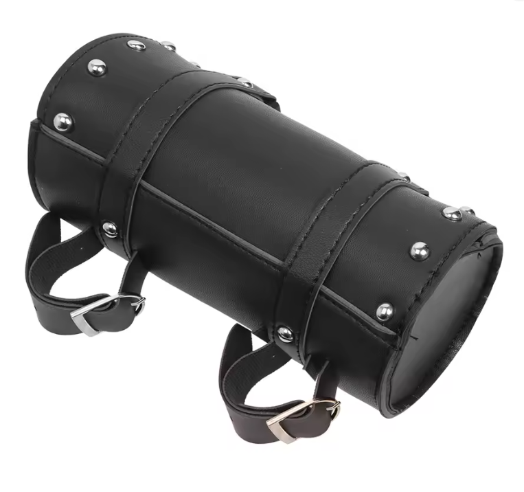 Bolso Portaherramientas para Moto de Cuero PU Custom Café Racer